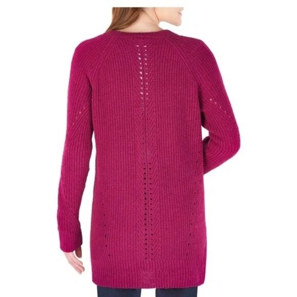 Members Mark Chenille Open Front Cardigan Sweater Size XL Long Sleeve Cozy Knit - Picture 2 of 8